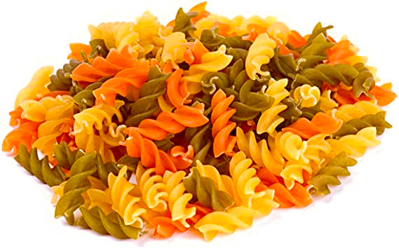 Pasta espiral tricolor A granel 500 gr