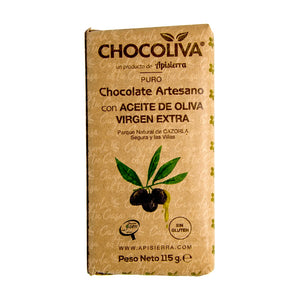 Chocolate artesano Aceite Oliva Tableta 115 gr