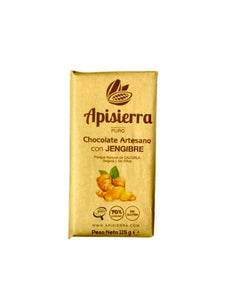 Chocolate artesano JENGIBRE Tableta 115 gr