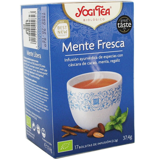 Infusión ecológica ayurvédica MENTE FRESCA Caja 17 bolsitas