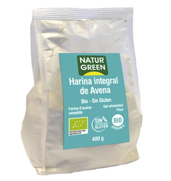 Harina Avena Ecológica Sin gluten Paquete 400 gr