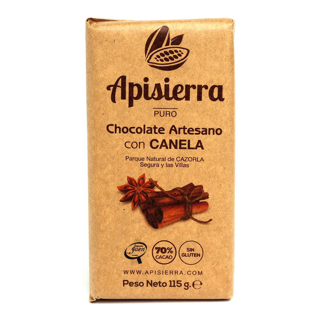 Chocolate artesano CANELA Tableta 115 gr