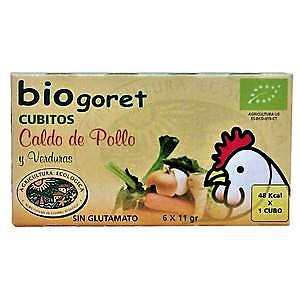 Cubitos Pastillas de Caldo Pollo y verduras Eco Caja 66 gr