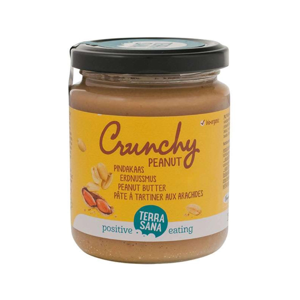 Crema Cacahuete Crunchy Bio orgánica Bote cristal 500 gr