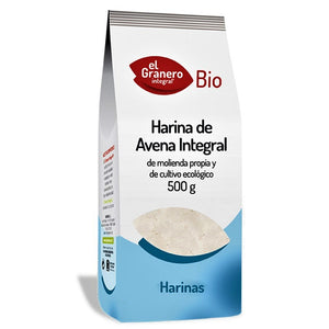 Harina Avena Integral Ecológica Paquete 500 gr